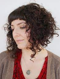 10 Beautiful Curly Hairstyles With Straight Bangs Wetellyouhow Curly Hair With Bangs Curly Hair Styles Medium Curly Hair Styles
