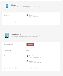 After doing this your in front of you devicec option will come, where the details of all those devices will come in which your google account is signed in. Google Account Connected Devices Have No Remove Button Link Web Applications Stack Exchange
