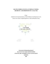 Death Symbols On Dylan Thomas Poems Heuristic And Hermeneutic Analysis Digital Library Uin Sunan Gunung Djati Bandung