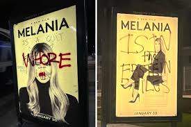 Melania' posters vandalized around the country ahead of Melania Trump  documentary's opening weekend