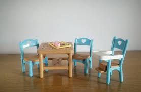 Fisher Price Dream Dollhouse Table Set Vintage Loving Family Etsy Kitchen Table Settings Table Flip Table Settings
