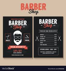 014 Free Graphic Design Price List Template Barber Shop