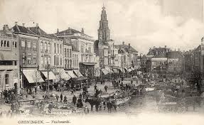 Vismarkt Gezien Naar Het Oosten Rond 1912 Groningen Stad En Nederland