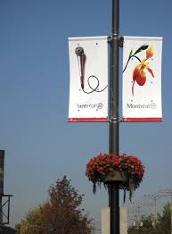 Pole Maisonneuve Montreal Oriflammes Banners Banner Design Inspiration Pole Banners Banner Design