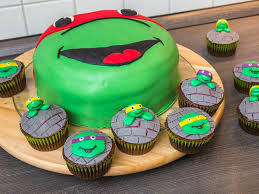 Rezept Fur Ninja Turtles Muffins Und Einer Ninja Torte Brotfrei Torten Selber Machen Kuchen Ideen Torten
