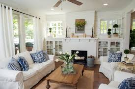 Fixer Upper S Best Home Offices Laundry Rooms And More Hgtv S Fixer Upper With Chip Bungalow Living Rooms Farm House Living Room Country Living Room Design