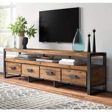 Rak tv yang terbuat dari kayu biasanya memberikan kesan atau efek natural pada ruangan. Bufet Meja Tv Minimalis Besi Holo Kayu Jati Solid Shopee Indonesia