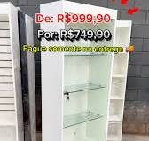 💎 Estante com Porta de Vidro e 2 Gavetas – Sofisticação e Qualidade no Seu  Espaço! 💼✨, 📏 Medidas:, 🔹 Altura: 1,85m, 🔹 Largura: 0,62m, 🔹  Profundidade: 0,32m, 🔸 Produzida em MDF de 15mm , 🔸 Com portas ...