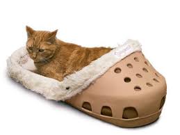 Zanies® corduroy crocs are designed to hold any pup's attention. These Slipper Pet Beds Look Like Giant Crocs