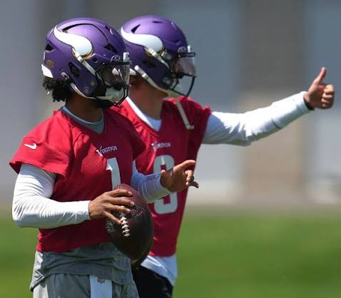 Vikings GM Nolan Teasley on the QB room: “I think it's deep, competitive…  iron sharpens iron, may the best man win.”