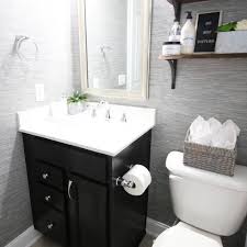 Wallpops Gray Brick Peel And Stick Wallpaper Gray Wallpaper Bathroom Restroom Decor Small Bathroom Makeover
