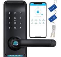 Keyless Entry Door Lock With Keypad, Fingerprint Smart Lock, Electronic  Smart Glass Door Lock Password Door Access Control System Fingerprint/ ...