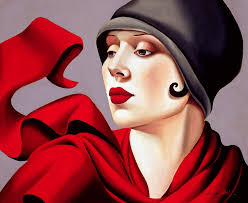 Autumn Zephyr Painting Art Deco Paintings Red Art Graphic Art
