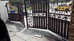 21 desain model pagar lipat minimalis modern paling. Tes Pemasangan Roda Pintu Pagar Lipat Youtube