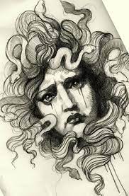Crying Medusa Face Tattoo Art By Alix Ge Medusa Tattoo Medusa Art Art