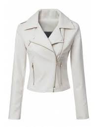 Heart Print Lapel Pu Leather Blazer White Xl Leather Jackets Women White Leather Jacket Faux Leather Jacket Women