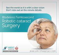 A Cataract Is A Condition Of The Eye That Often Occurs Naturally With Age Patients Suffering From Cataracts Might Sh Robotic Surgery Cataract Surgery Hospital