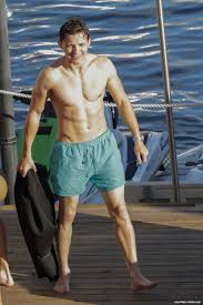 Tom Holland Looks Hot Shirtless During Jet Ski - Gay-Male-Celebs.com