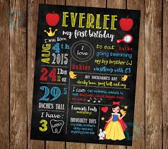 Decoration Birthday Poster Board Ideas Snow White Birthday Snow White Birthday Board Princess Party Princess Party Printable Snow White Birthday Printable Girl Birthday Party Snow White Birthday Snow White Birthday Party Chalkboard Poster Birthday