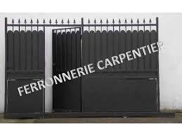 Portail Fer Ocean Coulissant Avec Portillon Incorpore 3 00m Portail En Fer Portail Portillon