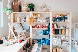 Craft rooms deserve a bold hand with color and glamour, so extend the accent shade you've chosen throughout the space onto your organization tools. 19 Craft Room Ideas That Will Boost Your Creativity And Inspire You