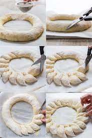 So here's a bread wreath you can make to help decorate your table, as well as fill your guests! Wreath Bread Recipe Video Natashaskitchen Com