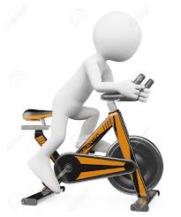 C'est le type de vélo que vous retrouvez en salle de sport. 3d Blancs Homme Dans Une Salle De Gym Faire Tourner Sur Un Velo Isole Sur Fond Blanc Banque D Images Et Photos Libres De Droits Image 24634652