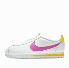 Nike Classic Cortez Leather Womens Shoes 7 White Laser Fuchsia 807471 112 Nike Fashionsneakers Nike Classic Cortez Leather Shoes Woman Nike Classic