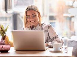 The concept of online work and education. Bsioypcosqygdm