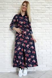Gomlek Yaka Boy Dugmeli Desenli Uzun Bayan Elbise Gomlek Elbise The Dress Giyim