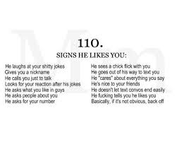 Pin By Zahlie Cabot On Love And Romance He Likes Me Signs Signs Guys Like You A Guy Like You