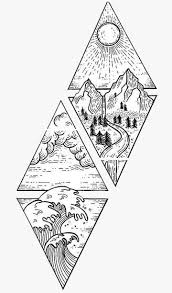 Four Elements Graphic Geometric Shape Tattoo Elements Tattoo Art Drawings Simple