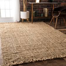 Rug pad recommended to prevent slipping on smooth. Nuloom Handmade Eco Natural Fiber Chunky Loop Jute Rug 4 X 6 Overstock 5760074
