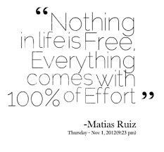 Quotes About Nothing Comes For Free 16 Quotes