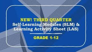 Sorry ma'am pero wala pong answer keys. 3rd Quarter Self Learning Modules And Las With Answer Key Updated Links Deped Tambayan