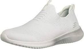 Skechers Damen Slipper Ultra Flex Metamorphic Weiss Silber Damen Frau Schuhe Damenschuhe Geschenkideen Ayakkabilar