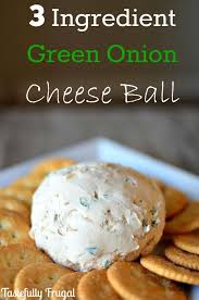 3 Ingredient Green Onion Cheese Ball Recipe Appetizers Easy Finger Food Finger Foods Easy Food