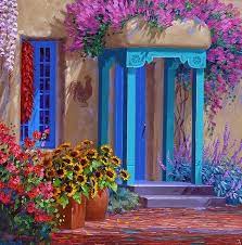 mikki senkarik 油画作品01 20p 涧边草 涧边草的博客 colorful art painting southwest art