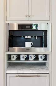 Maybe you would like to learn more about one of these? More Design Build Built In Coffee Station With Miele Coffee Maker And Monogrammed Cups Built In Coffee Maker Home Coffee Stations Miele Coffee Machine