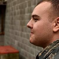 KOVIN, Serbia -- A Serbian Paratrooper begins to derig
