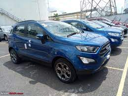 2018 Ford Ecosport Titanium S Spotted In India In Lightning Blue Colour Ford Ecosport Ford Blue Color