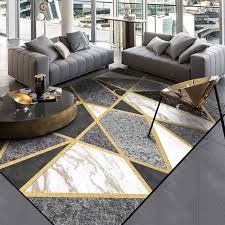 Modern rugs are focal point or conversation starter. Modern Geometric Carpets For Living Room Nordic Decoration Home Rugs Bedside Abstract Black White Grey 160x230 Non Slip Mats Carpet Aliexpress