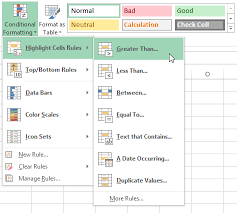 You can then select manage rules from the conditional formatting menu and view the details of each rule. Conditional Formatting Tutorial At Gcflearnfree