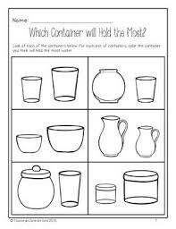 Grades 1 2 Mass And Capacity Activity Packet Capacity Activities Capacity Worksheets Grade 1