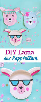 Lama Aus Papptellern Basteln Diy Dekoidee Fur Kinder Kleinliebchen Susses Lama Sommer Diy Basteln Mit Pappteller