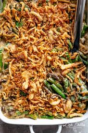 A Delicious Green Bean Casserole Recipe With Homemade Cream Of Mushroom Soup And French Fried Greenbean Casserole Recipe Green Bean Casserole Casserole Recipes