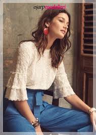Yeni Sezon Tesettur Bluz Modelleri Tarz Moda Bohem Kiyafetler Stil Kiyafetler