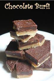 Chocolate Burfi Recipe Two Layer Chocolate Burfi Recipe Diwali Sweet Recipes Yummy Tummy Chocolate Burfi Burfi Recipe Sweet Recipes