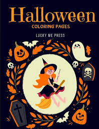 I had so much fun creating these printables that i got a bit carried away! Amazon Com Halloween Coloring Pages Painting Books For Children And Kids In Special Time With Spooky And Horror Ghost Mummy Vampire And Little Witch Kids Development 9781700043276 Press Lucky Me Books