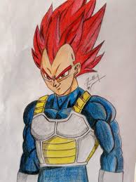Use curves to surround the rectangular eyebrows, allowing short lines to extend across the long line at each end. Drawing Vegeta Super Saiyan God Dragon Ball Super Official Amino